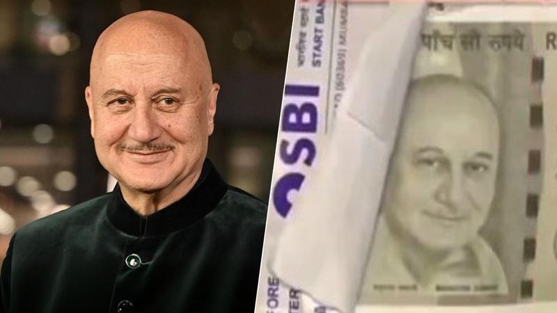 Anupam Kher's photo was printed on ₹500 currency in Ahmedabad 