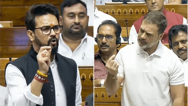 Anurag Thakur's Apparent Reference to Rahul Gandhi's Caste Triggers Row in Lok Sabha