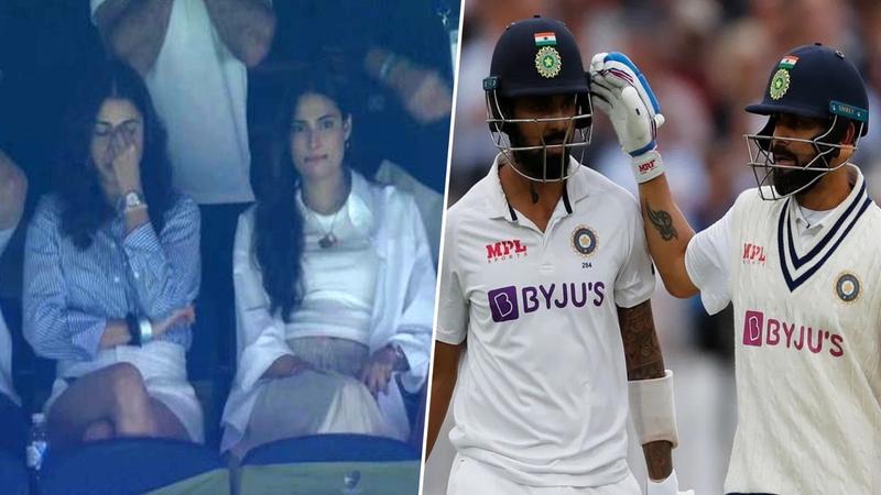 Anushka Sharma and Athiya Shetty's reaction to KL Rahul-Virat Kohli's wicket