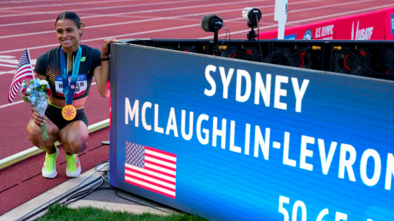 Sydney McLaughlin-Levrone breaks world record
