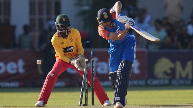 Shubman Gill wicket in India's loss to Zimbabwe