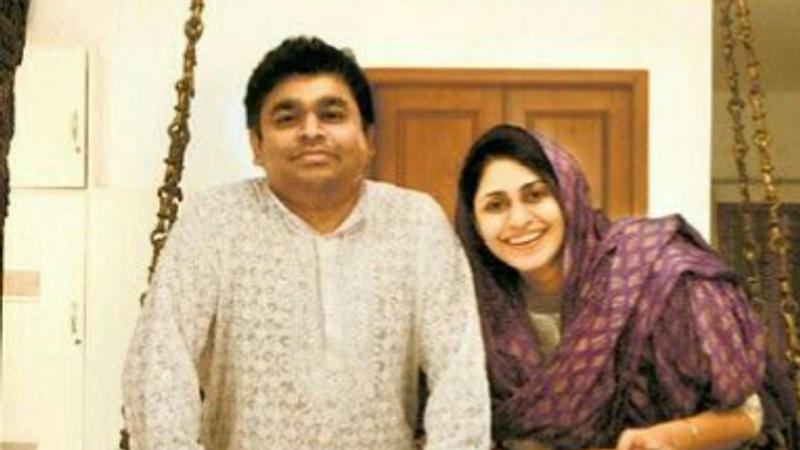 AR Rahman with wife Saira