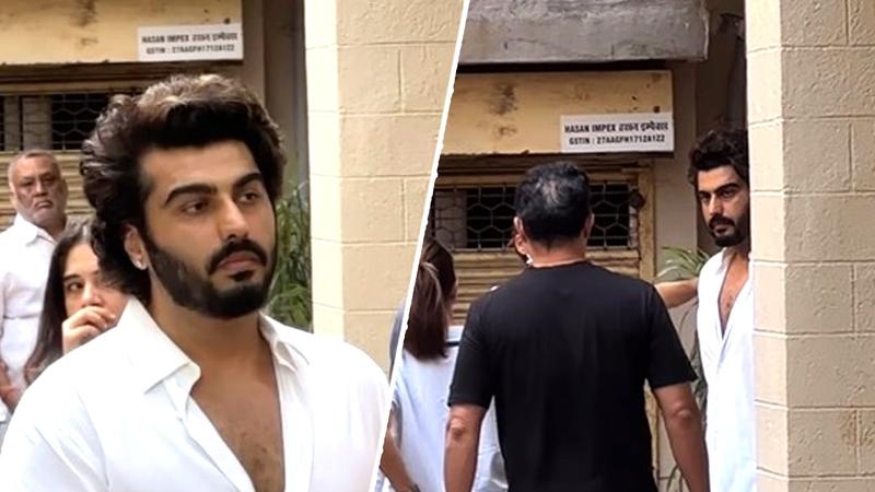 Arjun Kapoor at Malaika's residence 