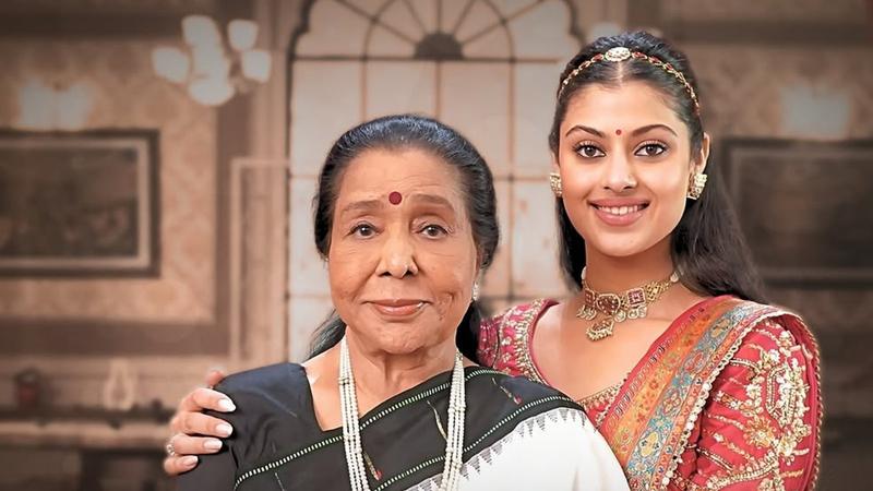 Asha Bhosle with granddaughter Zanai Bhosle.