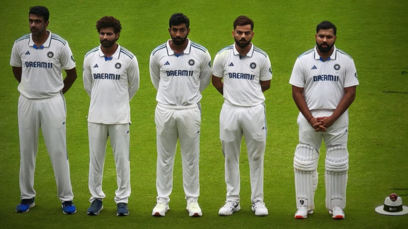 Ashwin, Jadeja, Bumrah, Rohit, Kohli