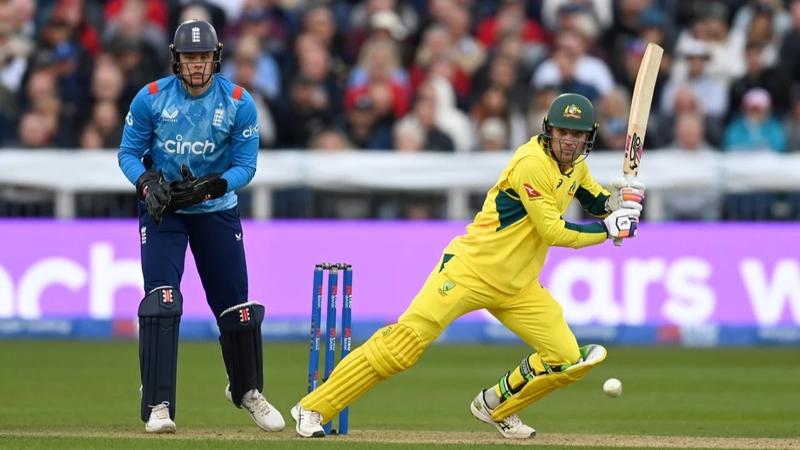 aus vs eng Another fantastic half century from alex Carey Australia strong score