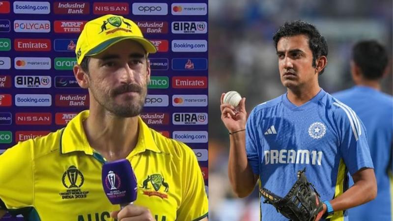 australian star cricketer mitchell starc comment on gautam gambhir 