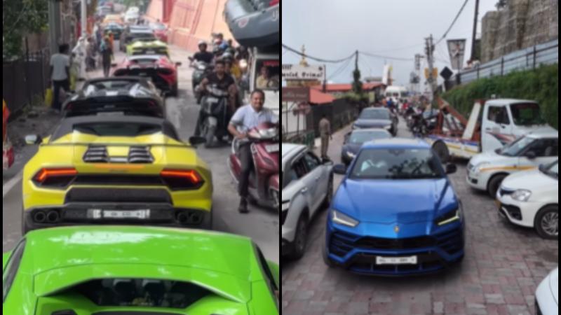 'Awaaz Karo Uncle': 71 Lamborghinis Bring Mussoorie to a Standstill in a Viral Video