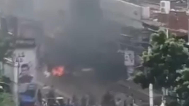 Awami League office set on fire by protestors