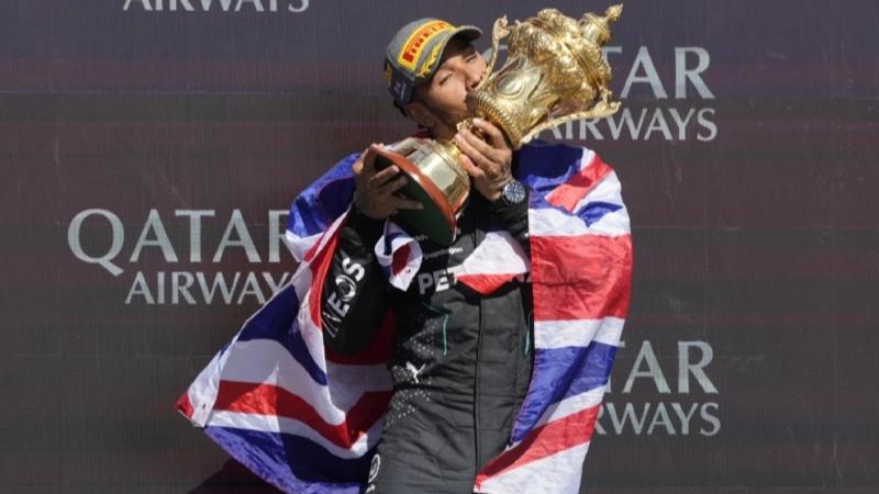 Lewis Hamilton with British GP