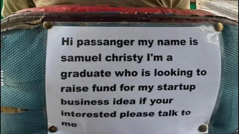 Bengaluru Auto Driver’s Startup Fundraising Poster Goes Viral, Sparks Online Debate 