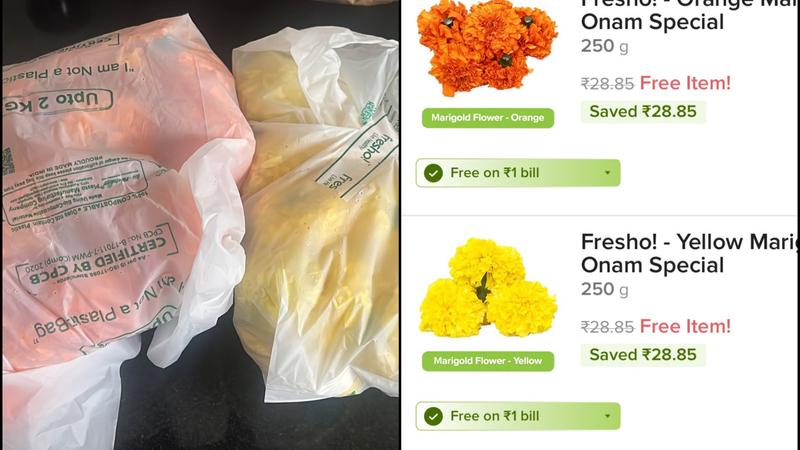 Bengaluru Woman Criticizes BigBasket for Sending Free Onam Flowers, Sparks Heated Online Debate