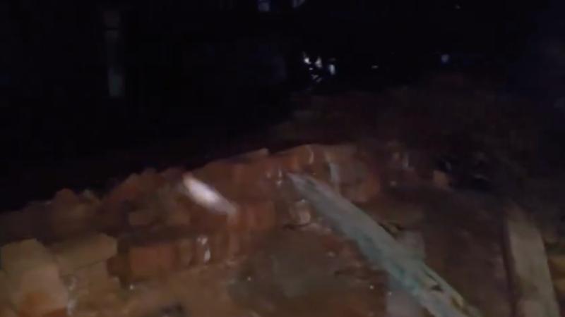 Bihar temple wall collapse 