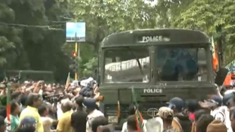 BJP holds massive protest in West Bengal