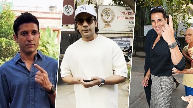 Bollywood celebrities step put to cast their votes 