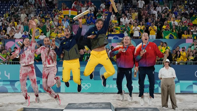 Brazil wins Gold in Beach Volleyvall