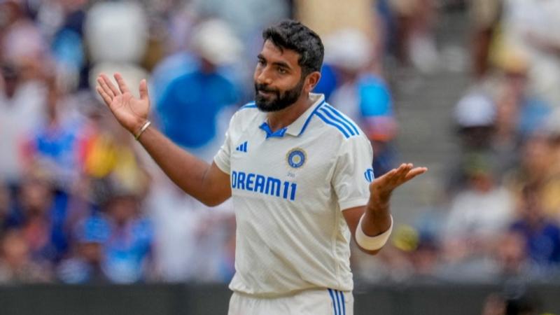 Bumrah celebrates after picking a wicket