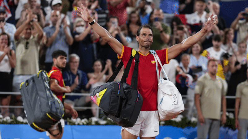 Carlos Alcaraz and Rafael Nadal