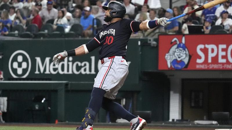  Carlos Santana puts the Twins ahead again, this time with 3-run HR in 4-3 win over Rangers