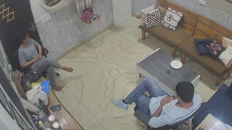 CCTV footage containing heated conversation between Puneet Khurana and his wife surfaces