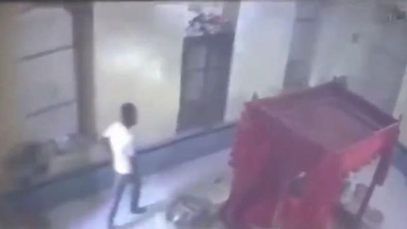 CCTV Footage Shows Thief Stealing Crown Gifted by PM Modi From Bangladesh Temple I Watch