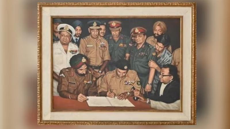 Chanakya Guiding Indian Army Against Pengong Tso.. - Army Chief Explains New Painting That Replaced Iconic Depiction Of 1971 Pak Surrender