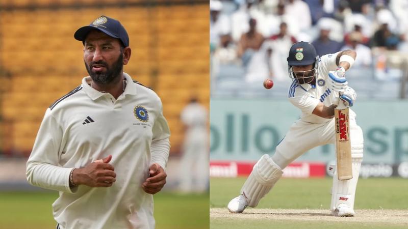 Cheteshwar Pujara and Virat Kohli