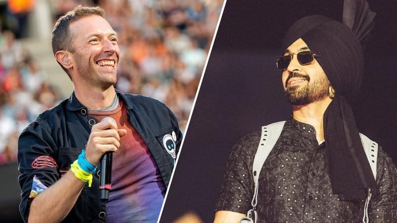 Chris Martin gives a shoutout to Diljit Dosanjh at Coldplay's Abu Dhabi concert.