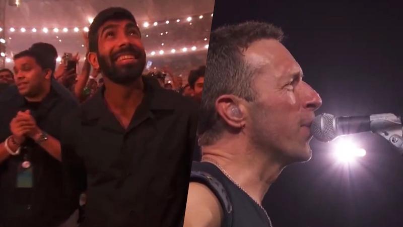 chris martin sings song for jasprit bumrah in coldplay concert