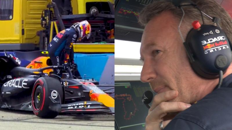 Christian Horner responds to Sergio Perez crash