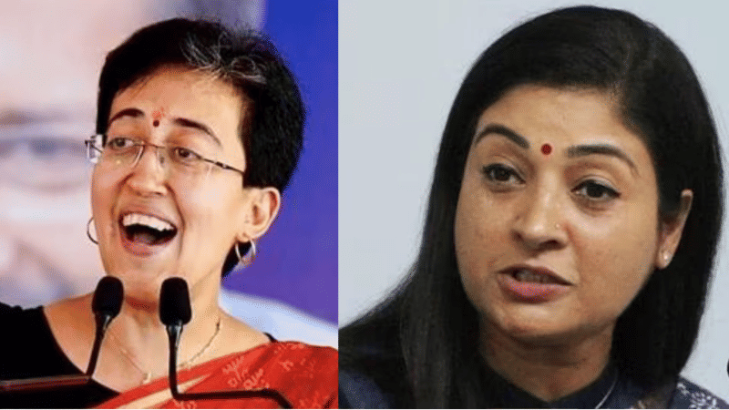 CM Atishi and Alka Lamba