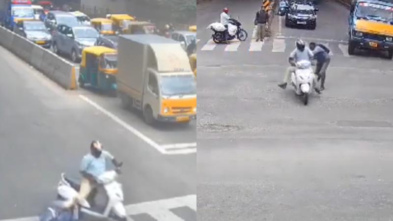 Cop Catches Thief Risking His Life in Bengaluru, Video viral