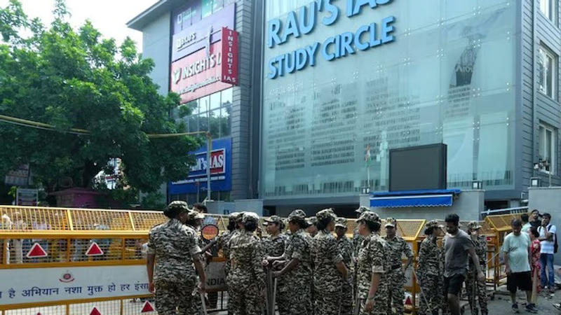 Delhi Police Action in Coaching Centre Incident