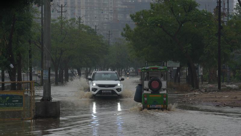 Delhi received heavy rainfall on Friday leading to waterlogging in several areas 