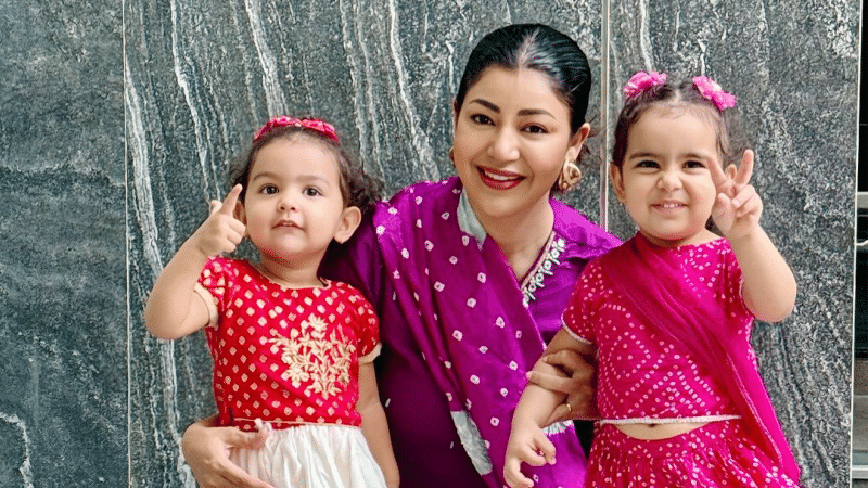 Debina Bonerjee with her kids