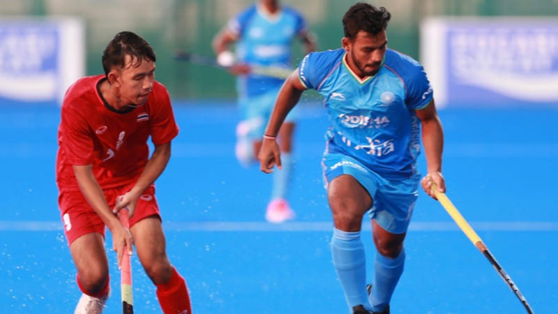 defending champion india winning start in mens junior hockey asia cup