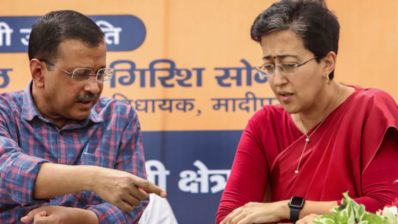 Delhi CM Arvind Kejriwal and Atishi 