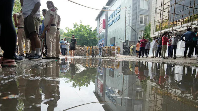 Delhi coaching centre flooding