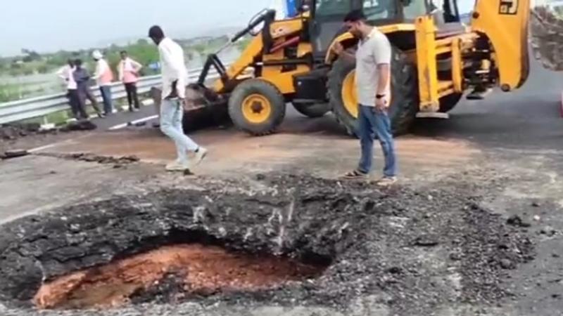 Delhi-Mumbai Expressway in Rajasthan's Dausa caves in