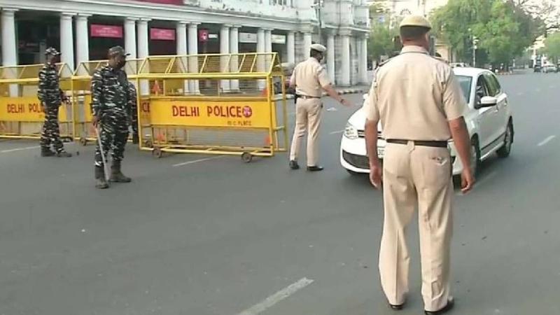 Delhi Police at Connaught Place