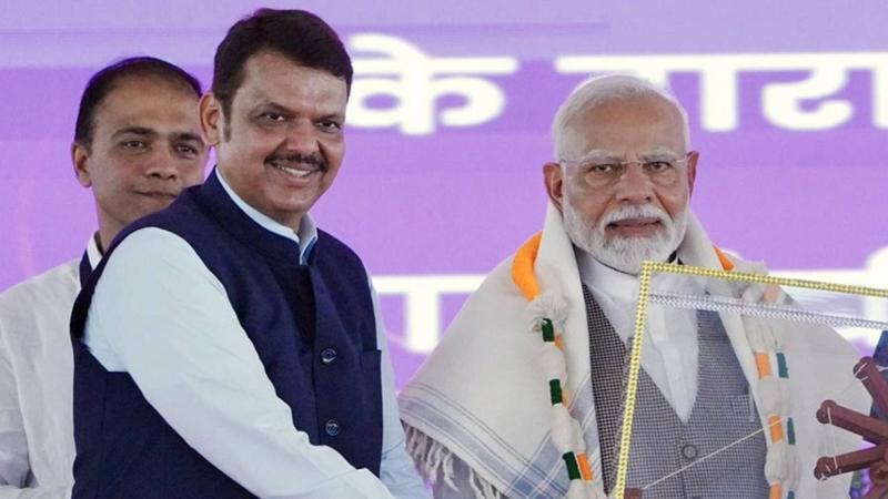 Devendra Fadnavis with PM Modi