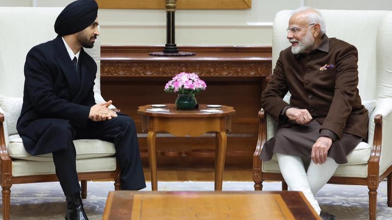 Diljit Dosanjh Meets PM Modi 