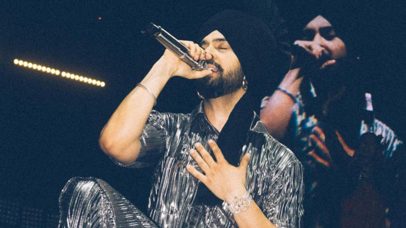 Diljit Dosanjh performs live on stage