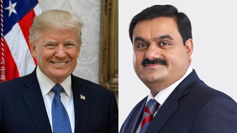 Donald Trump and Gautam Adani 