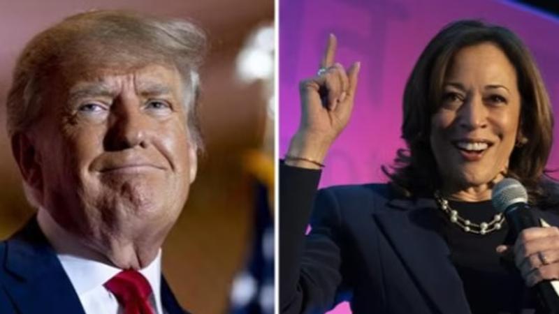 Donald Trump and Kamala Harris