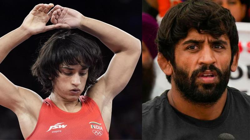 due to which vinesh phogat got biggest shock of her life bajrang punia big comment about it