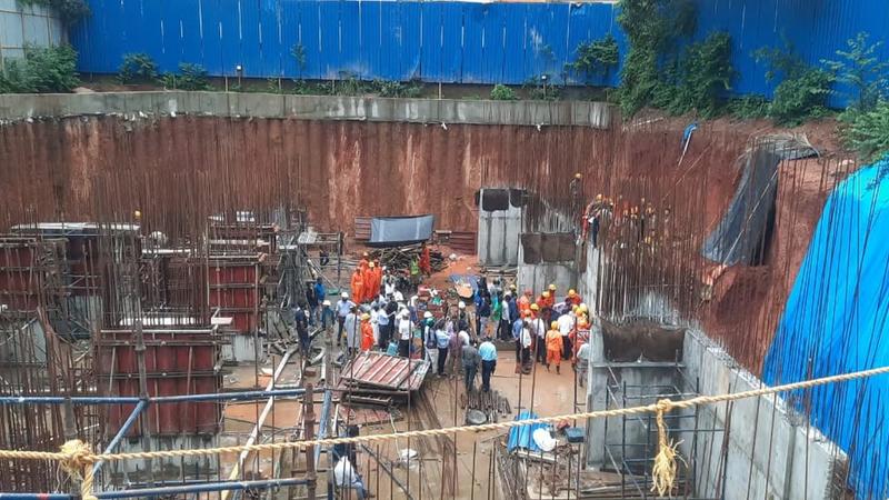 Workers trapped after earth caved at construction site in Mangaluru