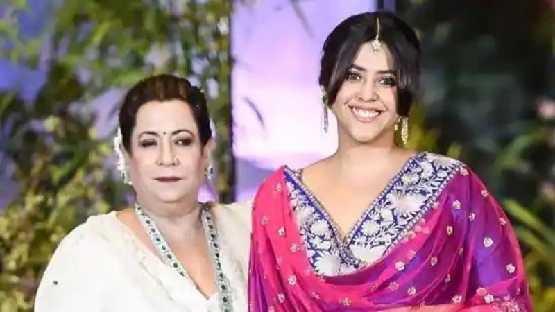 Ekta Kapoor with her mother Shobha Kapoor