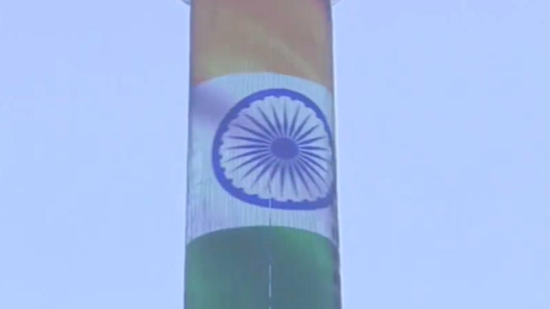 Indian Tricolour lights up at Ostankino Tower