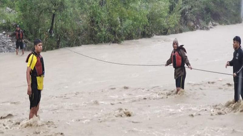 SDRF rescues 10 people stranded in Guchu Pani